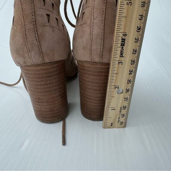Nine West Gweniah lace up stack heeled shoes size 7.5 - Picture 6 of 10